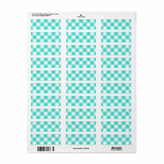 Turquoise Gingham Pattern (Vorne)