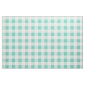 Turquoise Gingham Pattern Fabric Stoff (Yard (91,4 cm))