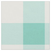 Turquoise Gingham Pattern Fabric Stoff (Nahaufnahme)