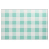 Turquoise Gingham Pattern Fabric Stoff (Fat Quarter (45,7 x 55,9 cm))