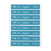 TURQUOISE Glitzer ÜBERRASCHEN Wrap Address Labels (Bogen)