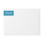 TURQUOISE Glitzer ÜBERRASCHEN Wrap Address Labels (Vorderseite)