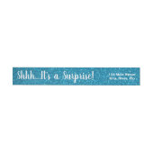 TURQUOISE Glitzer ÜBERRASCHEN Wrap Address Labels (Person)