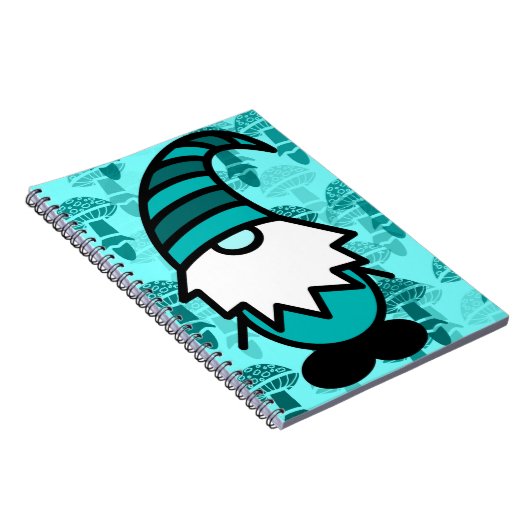 Turquoise Gnome Notizblock (Rechte Seite)