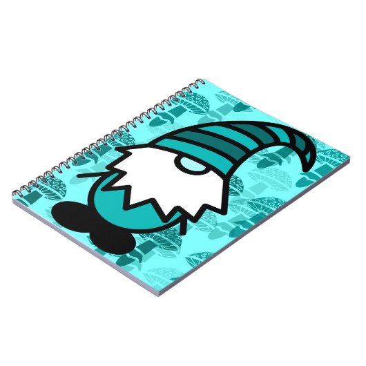 Turquoise Gnome Notizblock (Linke Seite)