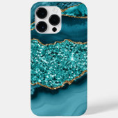 TURQUOISE & GOLD AGATE PATTERN Case-Mate iPhone HÜLLE (Rückseite)