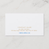 Turquoise Gold Aquarellsalon Terminkarte (Rückseite)