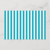 Turquoise Gold Baby Showcard Buchen Begleitkarte (Rückseite)