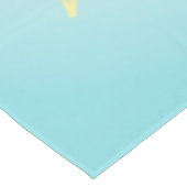 Turquoise Gold Boho Mandala Tischdecke (Schrägansicht)