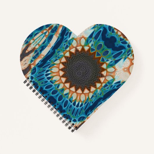 Turquoise Gold Sun Southwestern Art Notizblock (Vorderseite)