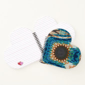 Turquoise Gold Sun Southwestern Art Notizblock (Innenseite)