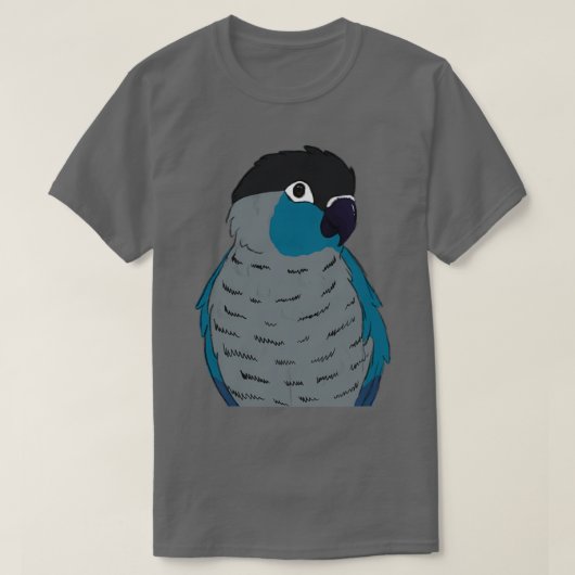Turquoise green cheek conure T-Shirt (Design vorne)