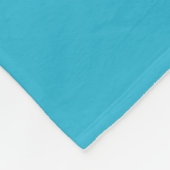 Turquoise Gymnastik und Lila Personalisierte Fleecedecke (Ecke)