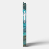 Turquoise Hydrangea Case-Mate iPhone Hülle (Rückseite / Links)