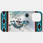 Turquoise Kokopell iPhone Case (Rückseite (Horizontal))
