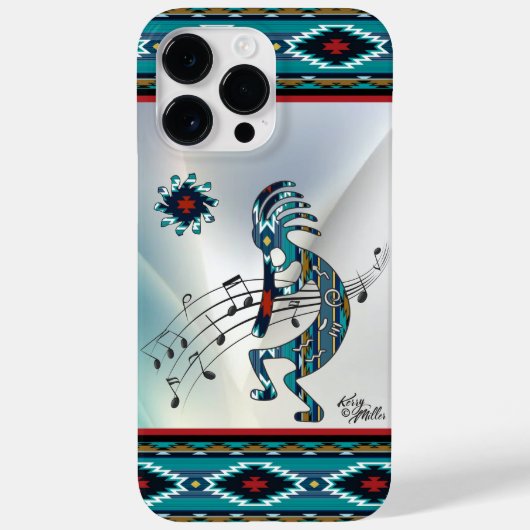 Turquoise Kokopell iPhone Case (Rückseite)