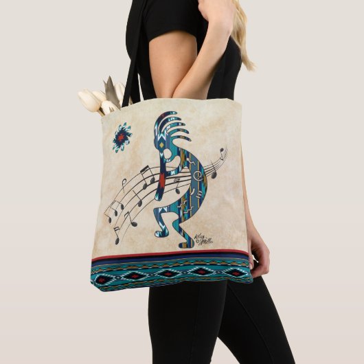 Turquoise Kokopelli Tote Bag Tasche (Von Nahem)