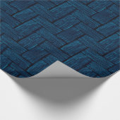 Turquoise Lincoln Logs Geschenkpapier (Ecke)