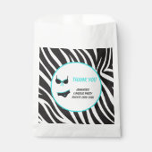 Turquoise Lingerie Party Thank You Geschenktütchen (Vorderseite)