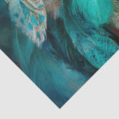 Turquoise Lodge Arctic Wolf Portrait Seidenpapier (Ausschnitt)