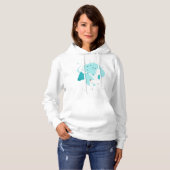 Turquoise love! hoodie (Vorne ganz)