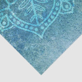 Turquoise Mandala Decoupage Seidenpapier (Ausschnitt)