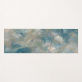 Turquoise Marble Swirl Pattern Yogamatte (Vorderseite (Horizontal))