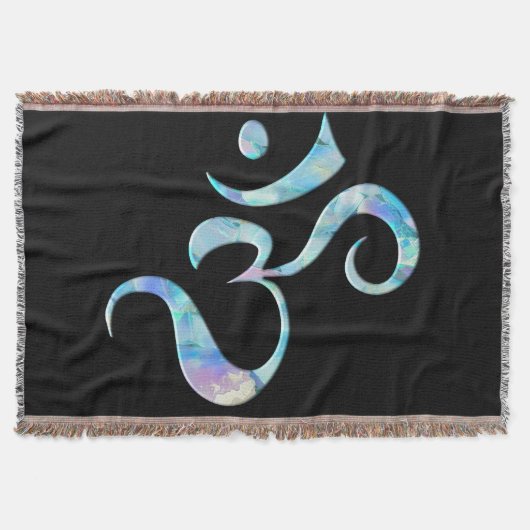 Turquoise Marbled Om Decke (Vorderseite)