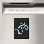 Turquoise Marbled Om Magnet (In Situ (Geschirrspüler))