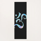 Turquoise Marbled Om Yogamatte (Rückseite)