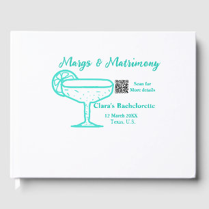 Turquoise Margs & Matrimone Junggeselinnen-Abschie Gästebuch