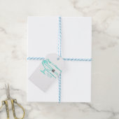 Turquoise Margs & Matrimone Junggeselinnen-Abschie Geschenkanhänger (Mit Garn)