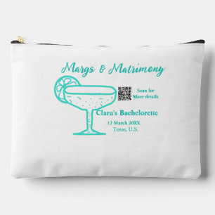 Turquoise Margs & Matrimone Junggeselinnen-Abschie Zubehörtasche