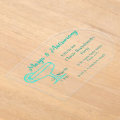 Turquoise Margs & Matrimone Tequila Acryleinladungen (Ablage )