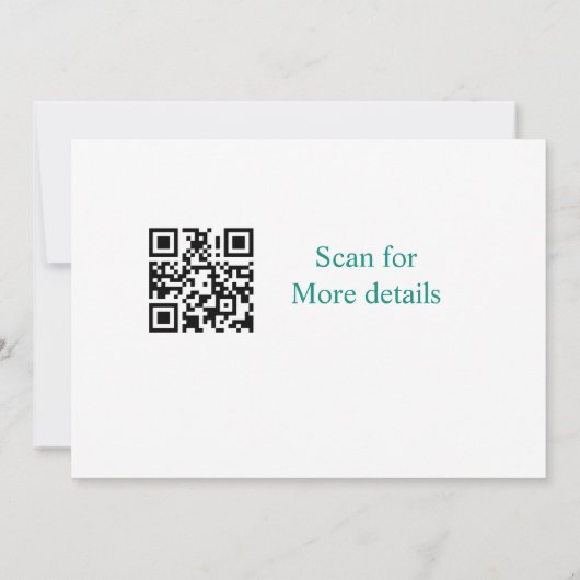 Turquoise Margs & Matrimone Tequila Einladung (Rückseite)