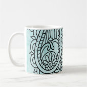 Turquoise Mehndi Motif Tasse (Links)