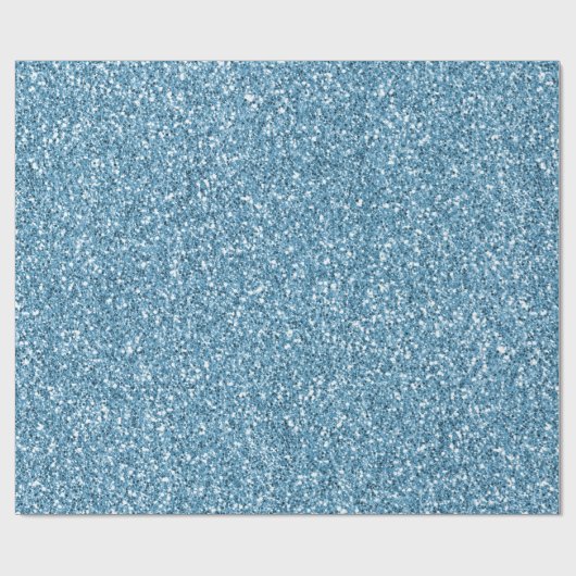 Turquoise Mermaid Glitzer Geschenkpapier (Flach)