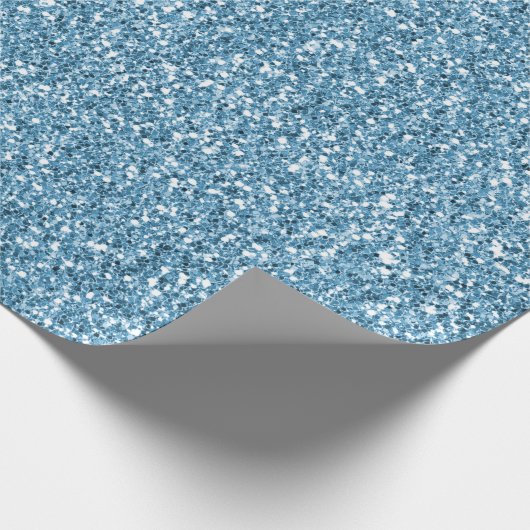 Turquoise Mermaid Glitzer       Geschenkpapier (Ecke)