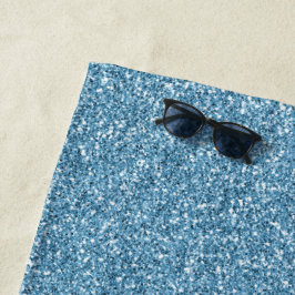 Turquoise Mermaid Glitzer Strandtuch