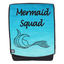 Turquoise Mermaid Squad Rucksack