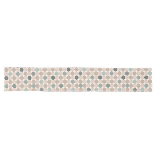 Turquoise Mocha Geometric Table Runner Großer Tischläufer (Horizontal)