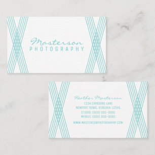 Turquoise Modern Deko Business Card Visitenkarte