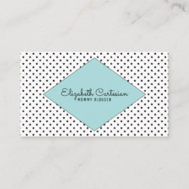 Turquoise Modern Stars Business Card Telefonnummerkarte