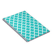 Turquoise-Muster-Notebook Notizblock (Rechte Seite)