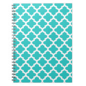Turquoise-Muster-Notebook Notizblock (Vorderseite)