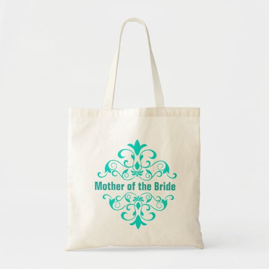 Turquoise Mutter der Braut Hochzeitstorte Tragetasche (Vorne)