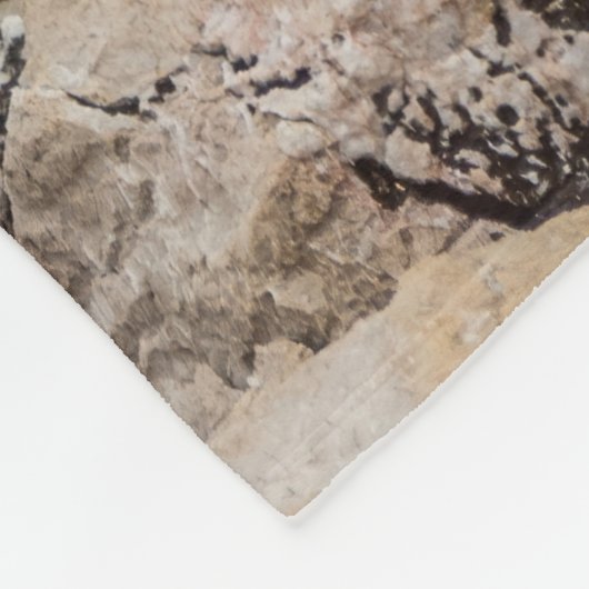 Turquoise Ocean Waves on Rocky Shore Fleecedecke (Ecke)