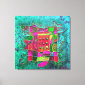 "Turquoise Opening" von Paul Buică Leinwanddruck (Vorderseite)