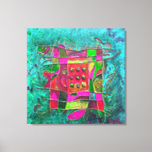 "Turquoise Opening" von Paul Buică Leinwanddruck