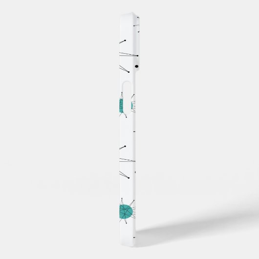 Turquoise Orange Franciscan Sternexplosion Mitte J Case-Mate iPhone Hülle (Rückseite / Rechts)